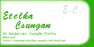 etelka csungan business card